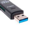 Lector De Tarjetas Card Reader Usb 3.0 Sdxc Micro Sd Alta Velocidad Color Negro