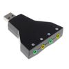 Tarjeta De Sonido Externa 2 En 1 Usb 3d 7.1 Ac3 Mp3 Adaptador Audio Para Laptop