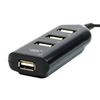 Ladron Multipuerto Hub De 4 Puertos Usb 2.0 Splitter Multiplicador Puerto Negro