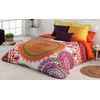 Cotton Artean - Funda Nordica Mandala Cama De 90 ( 150 X 260 Cm) + 1 Funda De Almohada ( 45 X 110 Cm) Algodón 100%