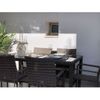 Conjunto Muebles De Jardín Comedor Formentera Gris Pardo  6 Plazas 6 Sillas, 1 Mesa De Comedor Ratán Sintético