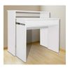 Escritorio Consola Alma, Mueble Multifunción Con Mesa Extensible. 86,5x90x33 Cm. Disponible En Blanco