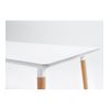 Mesa Comedor Nórdica Rectangular Y Extensible De 140 A 180 Hasta 220 Cm. Mesa Cocina Blanca Para 10 Personas.