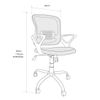 Silla Escritorio Juvenil Bruna. Silla Oficina Ergonómica, Giratoria. Altura Regulable. Silla Escritorio Para Niños En Gris