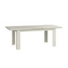 Mesa Comedor Extensible Karen De 160 A 200 Cm. Mesa Diseño Rústico Moderno En Madera Color Blanco Pino