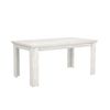 Mesa Comedor Extensible Karen De 160 A 200 Cm. Mesa Diseño Rústico Moderno En Madera Color Blanco Pino