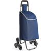 Carro De La Compra Plegable Con 6 Ruedas Para Subir Escaleras, Carrito Del Mercado, Bolsa Impermeable De 42l Litros (azul)