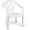 Silla Infantil Para Niños Y Niñas Apilables Para Interior Y Exterior De Plástico, Ideal Para Jardín, Terraza (blanco)