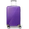 Maleta De Cabina Equipaje De Mano Trolley Viaje Avion Rígida 4 Ruedas Giratorias Pequeña 55x35x22cm (morado)