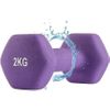 Set De 6 Mancuernas 2x 1kg, 2x 1.5kg, 2x 2kg Pesas Con Soporte Para Gimnasio Y Entrenamiento En Casa