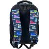 Mochila Con Ruedas Escolar Carro Para El Colegio, Grande, Bolsas Escolares Trolley Bag Infantil Azul Estampado De Zapatos