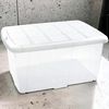 Caja De Almacenamiento, Pongotodo Ropa, Hogar, 60l Litros Organizador Impermeable (blanco Translúcido)