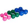 Set De 6 Mancuernas 2x 1kg, 2x 2kg, 2x 3kg Pesas Con Soporte Para Gimnasio Y Entrenamiento En Casa