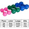 Set De 6 Mancuernas 2x 1kg, 2x 2kg, 2x 3kg Pesas Con Soporte Para Gimnasio Y Entrenamiento En Casa