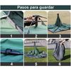 Tienda De Campaña 6 Personas Pop Up Automática Resistente Al Agua Con Mosquiteras Y Bolsa De Transporte (6 Personas - Verde)