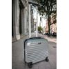 Maletin Maleta Trolley Equipaje De Mano Con 4 Ruedas Giratorias + Compartimiento Comercial Piloto (gris)