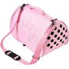 Transportin Bolsa Para Gatos Perros Conejos Bolso De Transporte Plegable Mascota Bolso Flexible Con Cremallera (rosa)