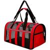 Transportin Para Perros Gatos Conejos Bolsa De Transporte Mascota Bolso Flexible Con Cremallera (rojo)