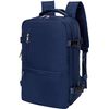 Mochila De Viaje Equipaje De Mano Maleta De Cabina, Bolsa Transporte, Senderismo Impermeable (azul Marino)