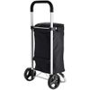 Carro De La Compra Plegable Carrito De Mercado En Aluminio Super Ligero 60l Litros, Bolsa Impermeable Subir Y Bajar Escaleras