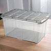 Caja De Almacenamiento, Pongo Todo Ropa, Hogar, 60l Litros Organizador Impermeable (gris Translúcido)