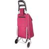 Carro De La Compra Ligero, Capacidad De Carga 42 Litros, Bolsillo Frontal Con Cremallera, 35x25x94cm, Grande (rojo)