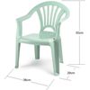 Silla Infantil Para Niños Y Niñas Apilables Para Interior Y Exterior De Plástico, Ideal Para Jardín (verde Pastel)