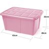 Caja De Almacenamiento, Pongotodo Ropa, Hogar, 60l Litros Organizador Impermeable (rosa Palo)