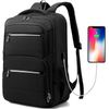 Mochila Equipaje De Mano Ordenador Portátil, Impermeable Con Puerto Usb Y Entrada De Audifono, Multifuncional Color Negro