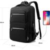 Mochila Equipaje De Mano Ordenador Portátil, Impermeable Con Puerto Usb Y Entrada De Audifono, Multifuncional Color Negro