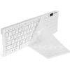 Teclado Inalambrico K-06 2,4g + Ratón Combinado Teclado Portátil Español Ñ Para Ordenador Pc Con Ratón + Funda Silicona (blanco)