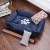 Cama Para Perro Medianos O Grandes Mascotas Cojin Lavable Tipo Sofá Suave Cesta Xl 90×70×15cm