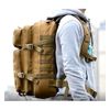 Mochila Tácticas Militar, 45l Bolsa Equipaje De Mano, Plegable Impermeable Mochila, Montañismo, Senderismo, Trekking Beige