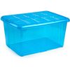 Caja De Almacenamiento, Pongo Todo Ropa, Hogar, 60l Litros Organizador Impermeable (azul Translúcido)