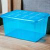 Caja De Almacenamiento, Pongo Todo Ropa, Hogar, 60l Litros Organizador Impermeable (azul Translúcido)