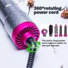 Rizador Secador De Pelo Cepillo De Aire Caliente Voluminizador Con Cable Giratorio Multifuncional 5 En 1 Rodillo Peine Styling