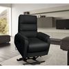 Sillón Levanta Personas Tapizado Modelo Tanger -negro