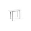 Mesa Cocina Extensible Vidrio Modelo Calcuta 140x60x76  - Blanco