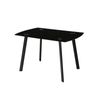 Mesa Cocina Vidrio Modelo Karla 120 X 80 X 75,5 - Negro