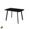 Mesa Cocina Vidrio Modelo Karla 120 X 80 X 75,5 - Negro