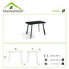 Mesa Cocina Vidrio Modelo Karla 120 X 80 X 75,5 - Negro