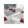 Mesa Cocina Extensible  Modelo Silanta 100/160x60x76 - Blanco