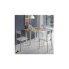 Mesa Cocina Extensible Metal Modelo Hena 40/80x80 - Blanco