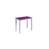 Mesa Cocina Extensible Vidrio Modelo Londres Alta 95 X 55/95 X 98  - Morado