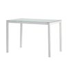 Mesa Cocina Vidrio Modelo Tibia 110 X 70 X 75 - Blanco