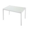 Mesa Cocina Vidrio Modelo Tibia 110 X 70 X 75 - Blanco