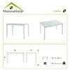 Mesa Cocina Vidrio Modelo Tibia 110 X 70 X 75 - Blanco