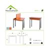 Mesa Cocina Extensible  Modelo Ribeta 80 X 40/80 X 78 - Roble