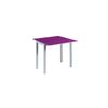 Mesa Cocina Extensible Vidrio Modelo Londres 95 X 55/95 X 76  - Morado