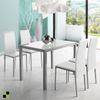 Mesa Cocina Vidrio Modelo Melbourne 110 X 75 X 75 - Blanco